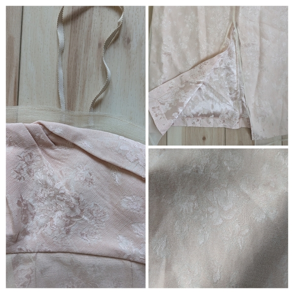 Zara Limited Edition Mixed Organza Midi Dress linen dusty pink studio - Picture 10 of 14